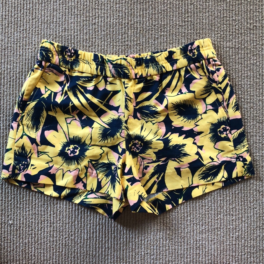 J Crew floral pattern shorts size 2